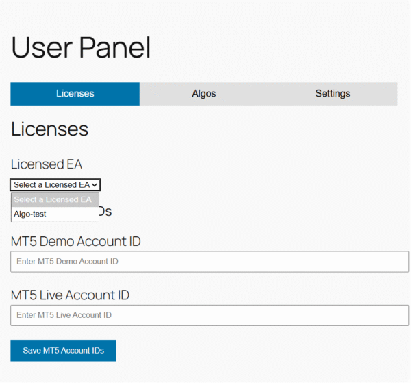 User Panel