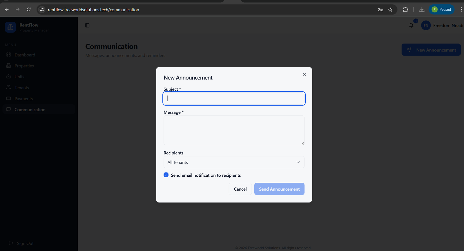 RentFlow- Property management Dashboard Agency Package - Image 3