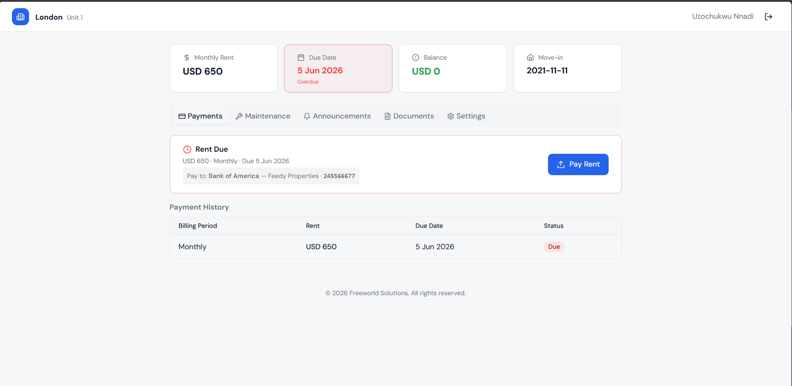 Property pal dashboard